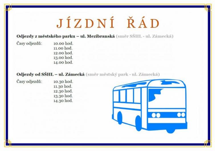 Jízdní řád 16. 6. 2018