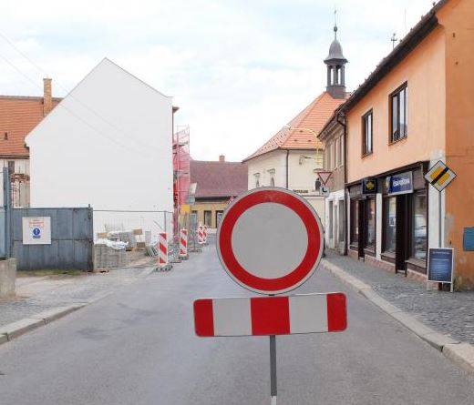 Část ulice Míru je úplně uzavřena