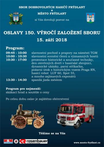 oslavy 150. výročí založení sboru