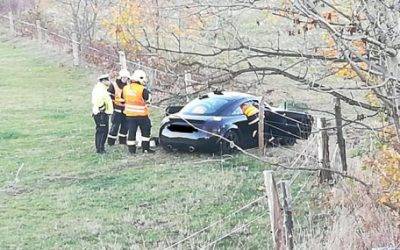 FOTO: Nehoda před Dětřichovem. Felicie se srazila s audinou