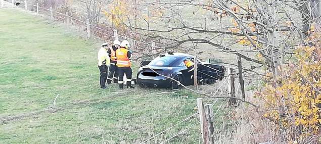 FOTO: Nehoda před Dětřichovem. Felicie se srazila s audinou