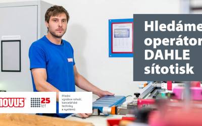 Plus 3 Společnost Novus nabízí volnou pracovní pozici Operátor DAHLE sítotisk