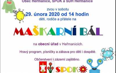 Maškarní bál v Heřmanicích