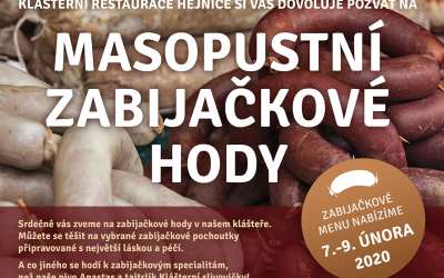 Masopustní zabijačkové hody v hejnickém klášteře