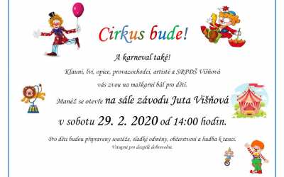 Maškarní bál „Cirkus bude!“ ve Višňové