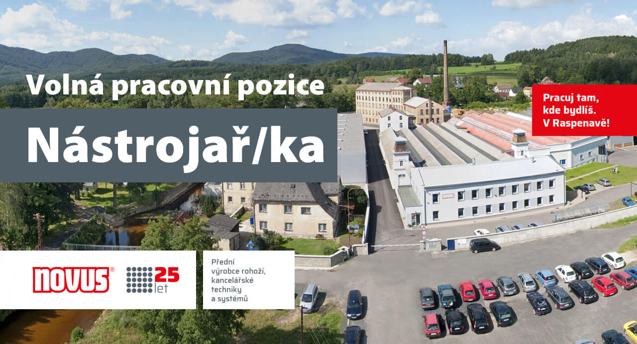 Raspenavský Novus nabízí volnou pracovní pozici Nástrojař/ka 1 novus 1280 002 NASTROJAR raspenava emco frydlantsko