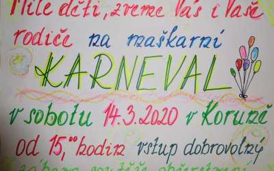 Plus 10 Maškarní karneval v Koruně v Dolní Řasnici