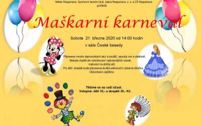 Plus 11 Maškarní karneval v sále České besedy v Raspenavě