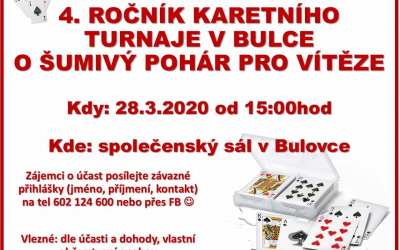Plus 9 4. ročník Karetního turnaje v Bulce