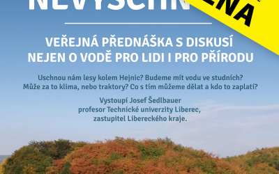 ZRUŠENO – Jak nevyschnout: O vodě, suchu s prof. Josefem Šedlbauerem
