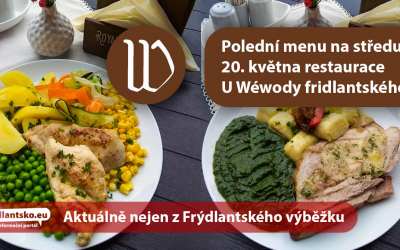 freedlantsko.eu 57 Polední menu na středu 20. května restaurace U Wéwody fridlantského ve Frýdlantu