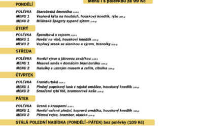 freedlantsko.eu 55 Polední menu na týden 15.-19. června restaurace Dělňák v Novém městě pod Smrkem