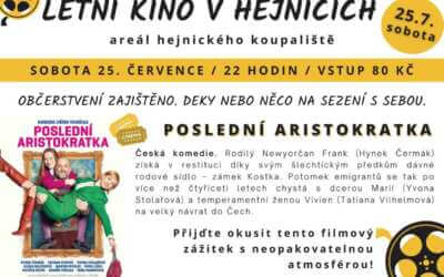 Letní kino v Hejnicích zve na film Poslední aristokratka