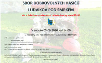 Akce na Frýdlantsku 13 Slavnostní odhalení sochy a soutěž PS8 v Ludvíkově pod Smrkem
