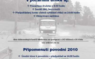 Akce na Frýdlantsku 8 Okrsková hasičská soutěž + připomenutí povodní 2010