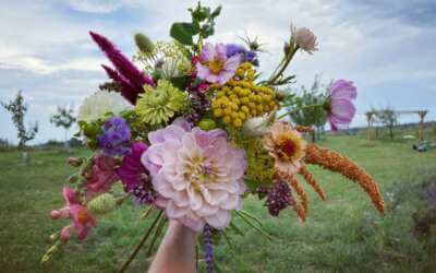 Čarodějnice v Lázních Libverda 13 Regionálním produktem jsou i květiny z Jindřichovic a Stráže