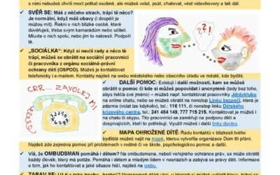 Férová nabídka / DGS 66 Informace pro děti, které se cítí ohrožené. Kde najdou pomoc?