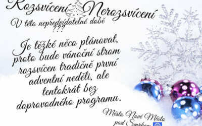 Akce na Frýdlantsku 5 Rozsvícení vánočního stromu v Novém Městě pod Smrkem