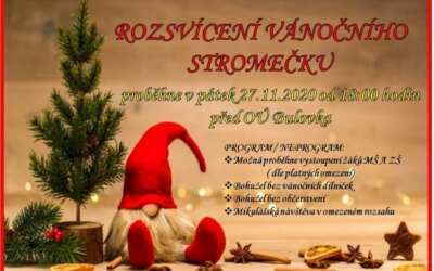 Akce na Frýdlantsku 3 Rozsvícení vánočního stromečku v obci Bulovka