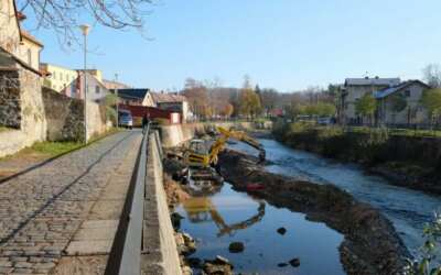 Čarodějnice v Lázních Libverda 5 Povodí Labe opravuje v korytě Smědé podemleté základy zdiva