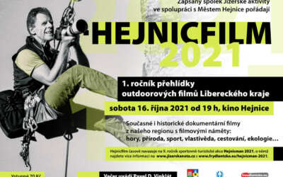 Akce na Frýdlantsku 5 Hejnicfilm 2021 / 1. ročník přehlídky outdoorových filmů Libereckého kraje