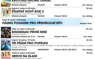 Akce na Frýdlantsku 9 Program Kina Hejnice na měsíc leden 2022