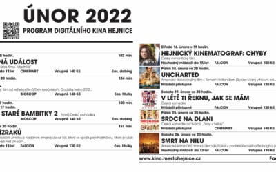 Akce na Frýdlantsku 2 Program Kina Hejnice na měsíc únor 2022