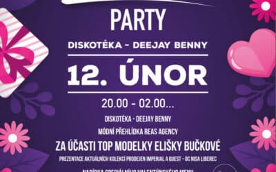 Akce na Frýdlantsku 15 Valentýnská party s diskotékou a módní přehlídkou