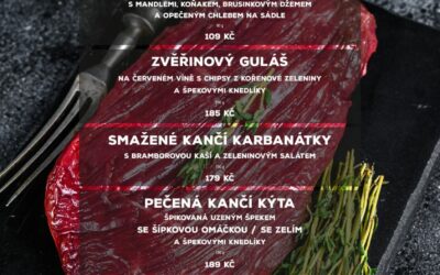 Akce na Frýdlantsku 10 Víkendové speciality v rodinné restauraci a penzionu Na Rozcestí Frýdlant