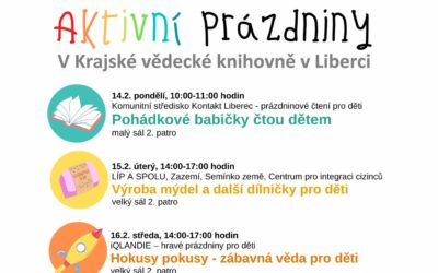 Akce na Frýdlantsku 12 Aktivní prázdniny v Krajské vědecké knihovně v Liberci