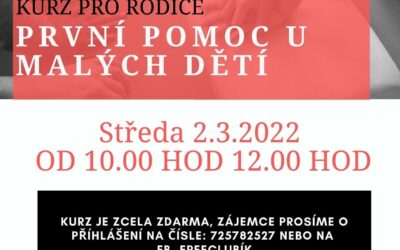 Akce na Frýdlantsku 9 Kurz první pomoci u malých dětí ve Frýdlantu