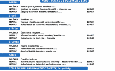 freedlantsko.eu 52 Polední menu na týden 7. – 11. března 2022 restaurace Dělňák v Novém Městě pod Smrkem