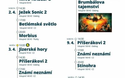 Služby, společnosti, firmy a živnostníci 36 Program Městského kina Frýdlant od 28. března – 10. dubna 2022