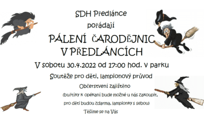 Služby, společnosti, firmy a živnostníci 40 Pálení čarodějnic v Předláncích