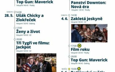 Program Městského kina Frýdlant od 23. května do 5. června 2022