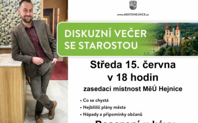 Diskuzní večer se starostou Hejnic