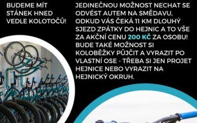 Koloběžky na slavnostech v Hejnicích