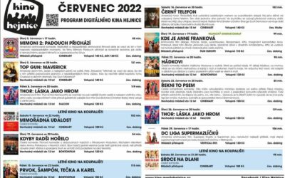 Program Kina Hejnice na měsíc červenec 2022