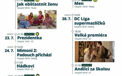 Plus 12 Program Městského kina Frýdlant od 18. do 31. července 2022