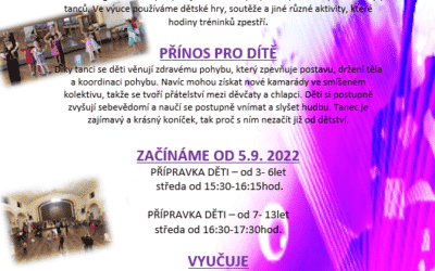 Ubytování, penziony, hotely, chaty, chalupy, resorty, hostely, motoresty a kempy 41 Sportovní taneční klub Jiskra Raspenava, z. s. – nábor chlapců a dívek