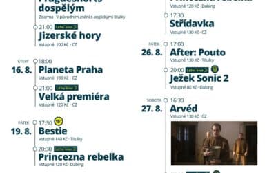 Program Městského kina Frýdlant od 15. do 28. srpna 2022