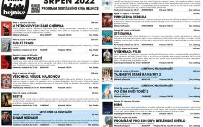 Ubytování, penziony, hotely, chaty, chalupy, resorty, hostely, motoresty a kempy 41 Program Kina Hejnice na měsíc srpen 2022