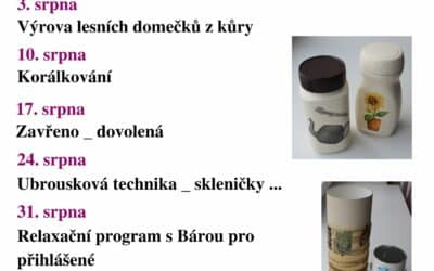 Mamaklub a prázdninové tvoření s Mateřídouškou