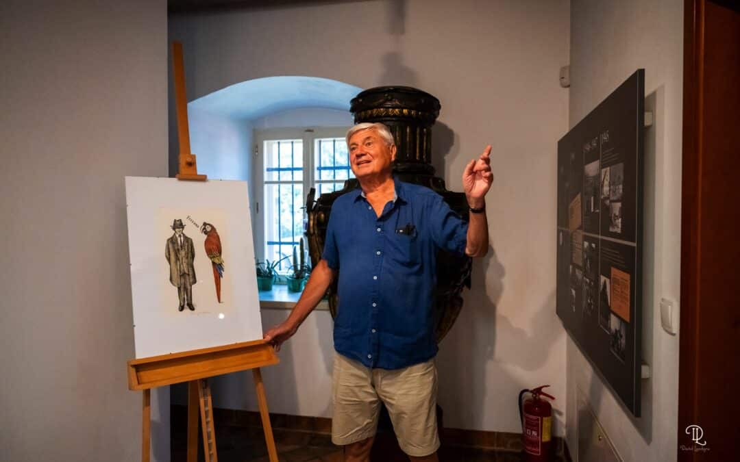 V muzeu Špitálek najdete úžasnou výstavu kreslíře, grafika a humoristy Jiřího Slívy
