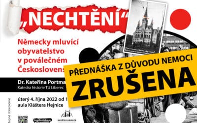 Přednáška Nechtění – německy mluvící obyvatelstvo v poválečném Československu
