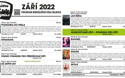 Program Kina Hejnice na měsíc září 2022