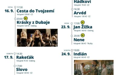 Program Městského kina Frýdlant od 12. do 25. září 2022
