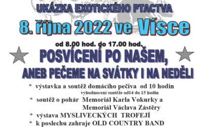 Okresní výstavu králíků, drůbeže, místní výstavu holubů a ukázku exotického ptactva