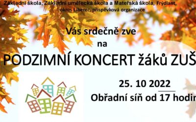 Kalendář akcí na Frýdlantsku a v okolí 50 Podzimní koncert žáků ZUŠ Frýdlant