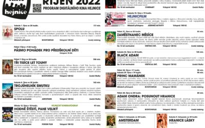 Plus 9 Program Kina Hejnice na měsíc říjen 2022